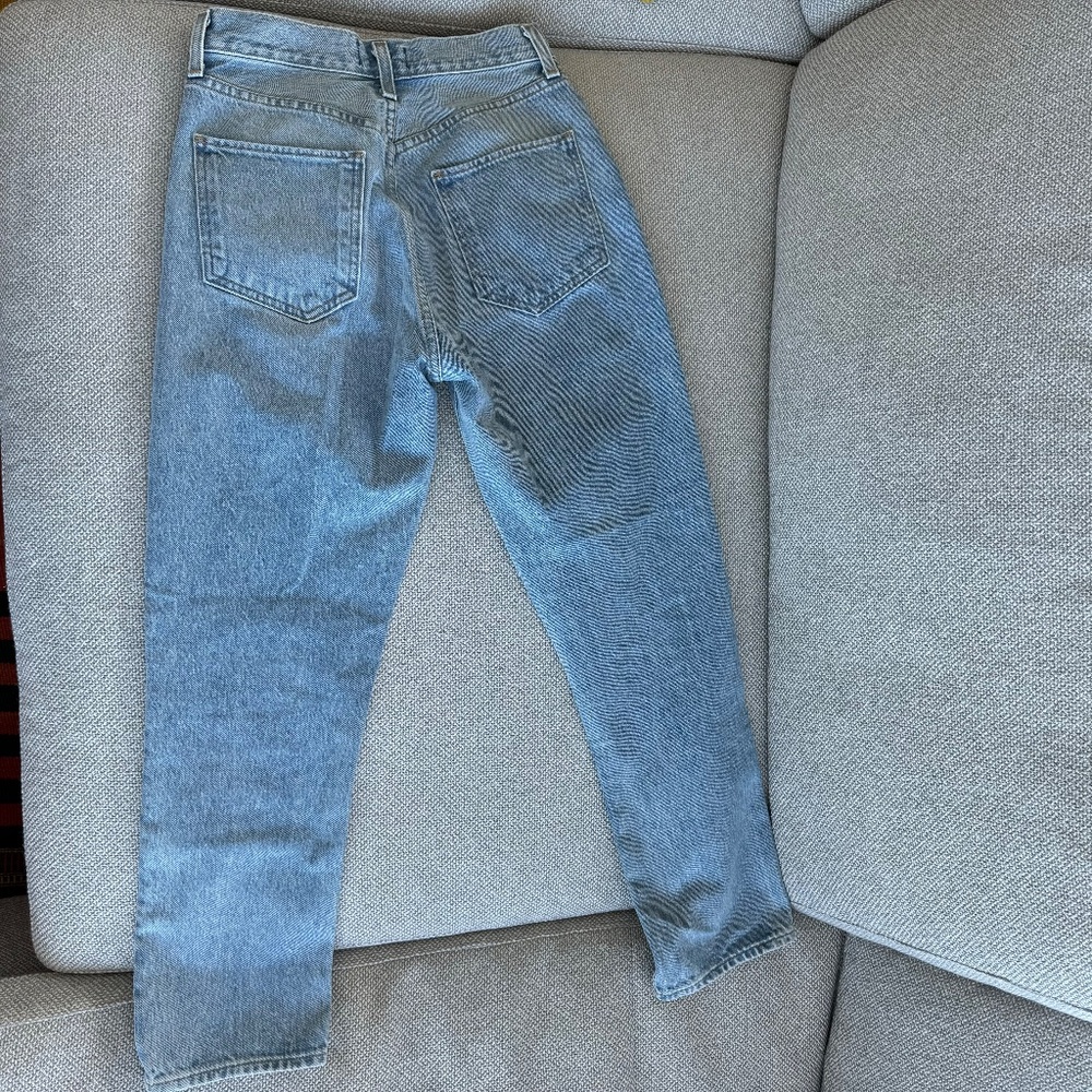 Agolde Riley High Rise Straight Crop Jeans - Picture 3 of 4